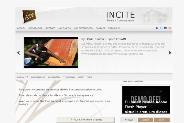 incitemedia.fr site used Imc