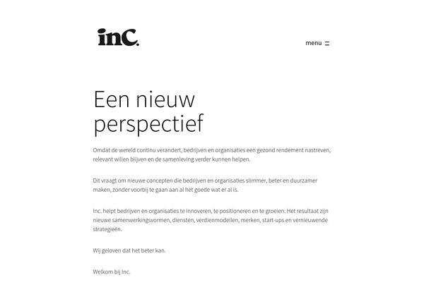 incmerkbeleving.nl site used Inc
