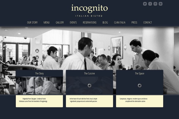 incognitobistro.com site used Linguini