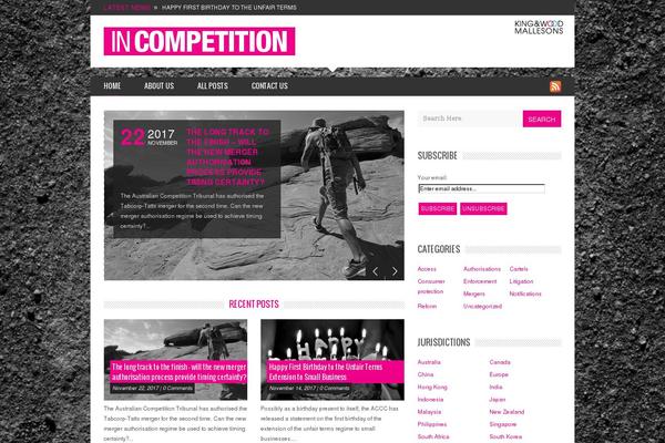 Unicorn theme site design template sample