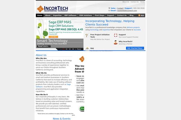 incortech.com site used WP Remix