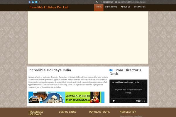 incredibleholidaysindia.com site used Ihi
