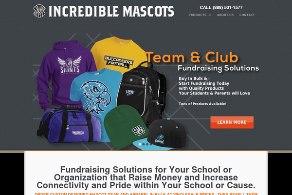 incrediblemascots.com site used Notable_1.1