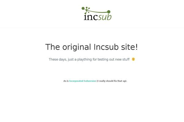 incsub.org site used UpFront