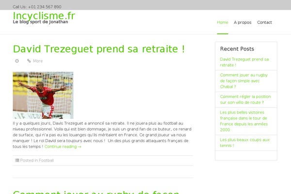 incyclisme.fr site used Greenr
