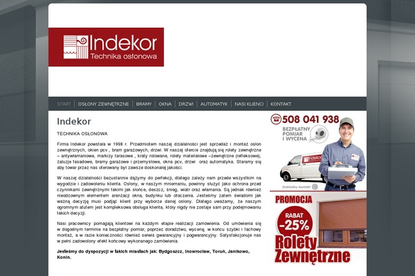 indekor.com.pl site used Indekor