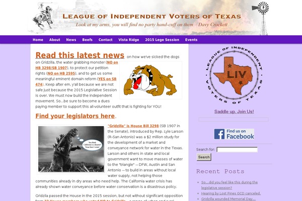 independentleaguetx.org site used Crucial-child