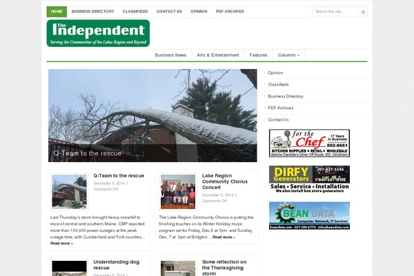 Newspaper theme site design template sample