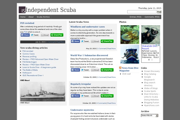 independentscuba.com site used Wordpress_magazine