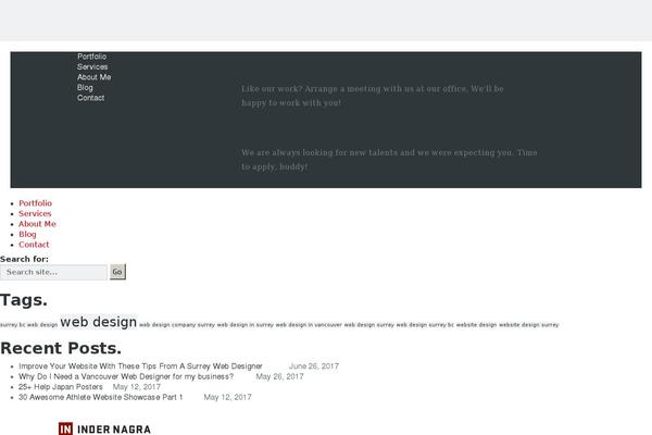 Kalium theme site design template sample
