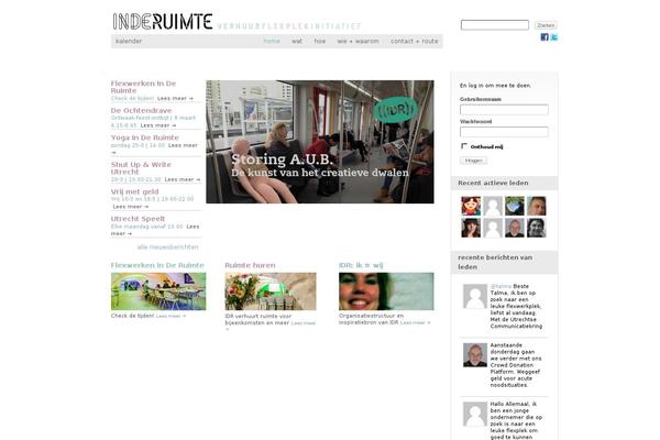 inderuimte.org site used Buddypress-inderuimte
