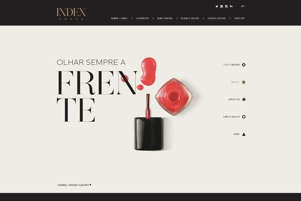 Index theme site design template sample