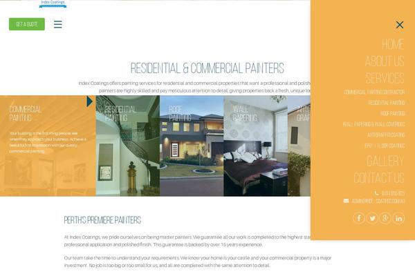 indexcoatings.com.au site used Index-coatings
