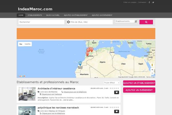 indexmaroc.com site used Flatpage
