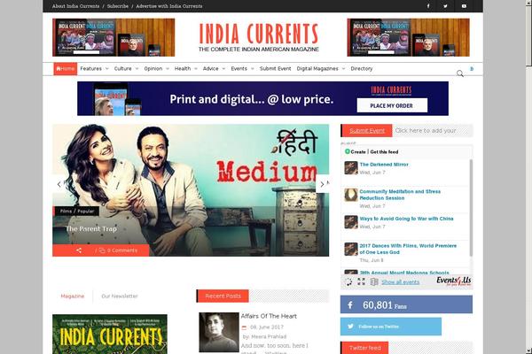 indiacurrents.com site used Indiacurrents