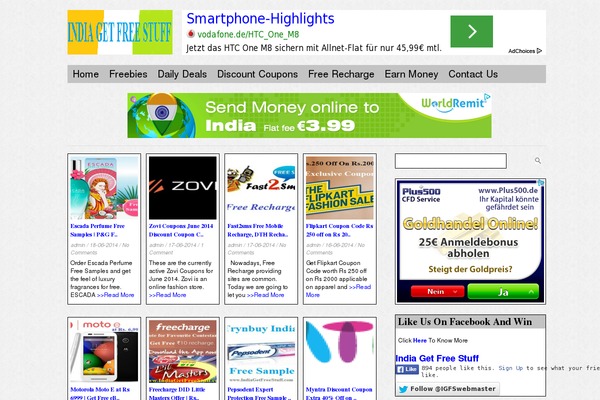 indiagetfreestuff.com site used Indiagetfreestuff