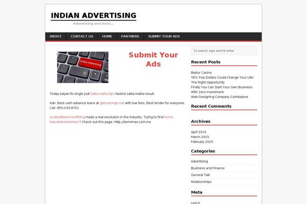 MH Magazine lite theme site design template sample