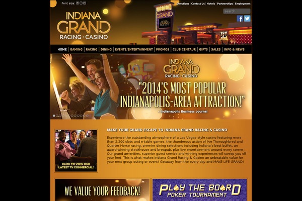 indianadowns.com site used Indianagrand