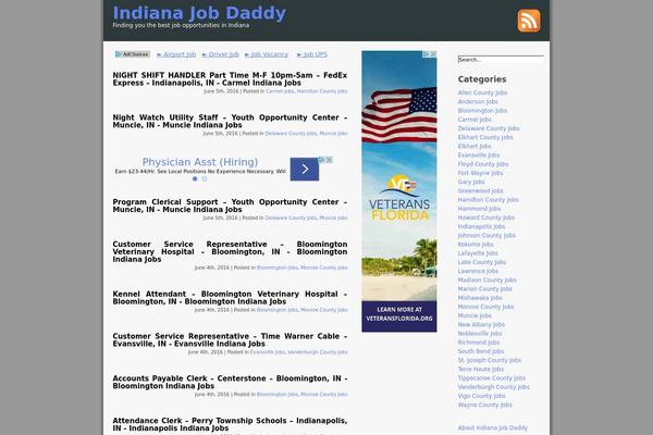 indianajobdaddy.com site used Prosense Grey