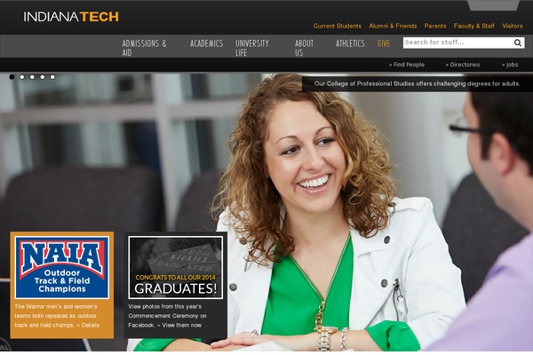 indianatech.edu site used Beckyb