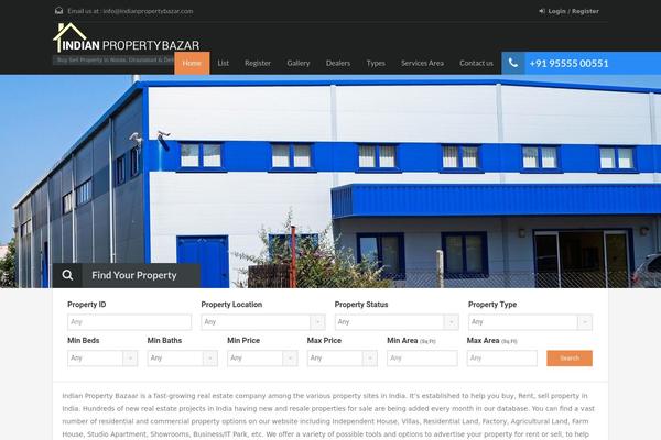 indianpropertybazar.com site used Indianproperty