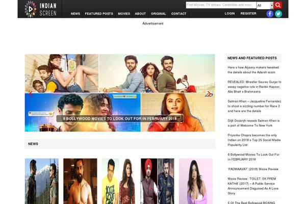 indianscreen.com site used Theme51822