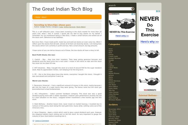 indiantechblog.com site used Wp-story-theme