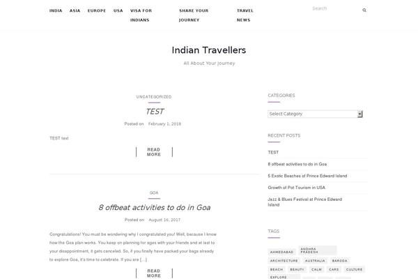 indiantravellers.co.in site used Activello