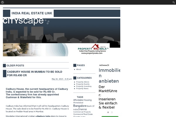 indiarealestatelink.com site used Cityscape