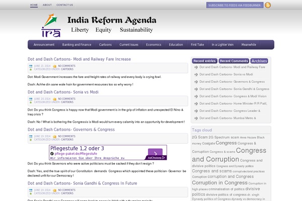 indiareformagenda.com site used Classicmagpurple