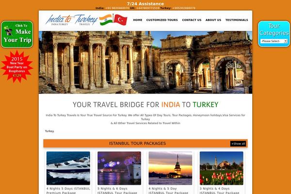 Turizm theme site design template sample