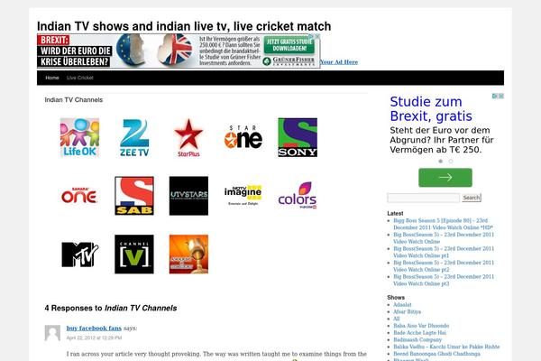 Twenty Ten theme site design template sample