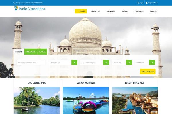 indiavacations.com site used Trendy Travel