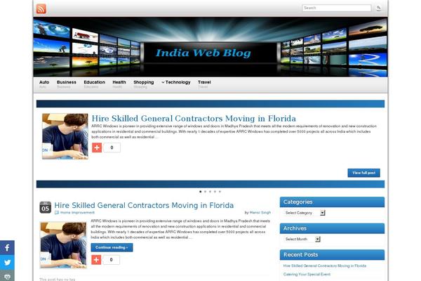 Graphene theme site design template sample
