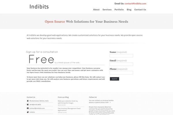 indibits.com site used Agencystrap
