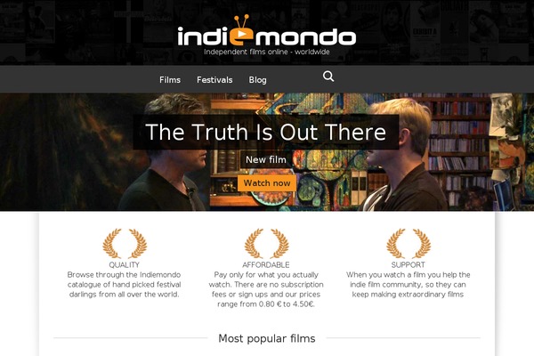 indiemondo.com site used Indiemondo