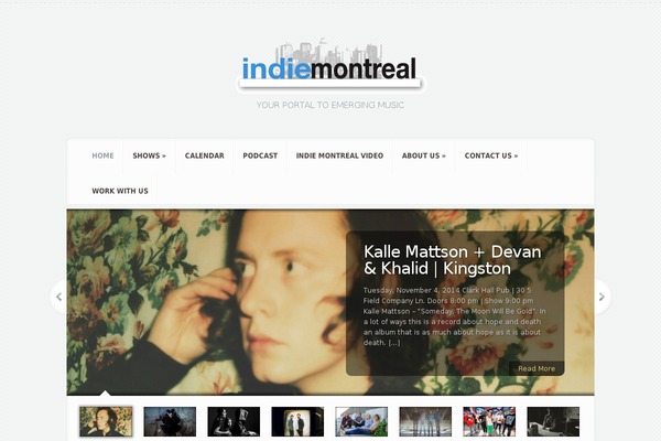 indiemontreal.ca site used Aggregate
