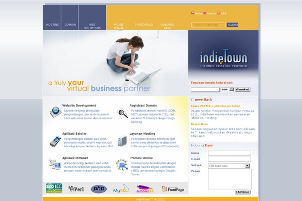 indietown.com site used Newave