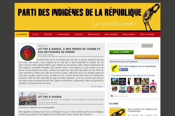 indigenes-republique.fr site used Indigene