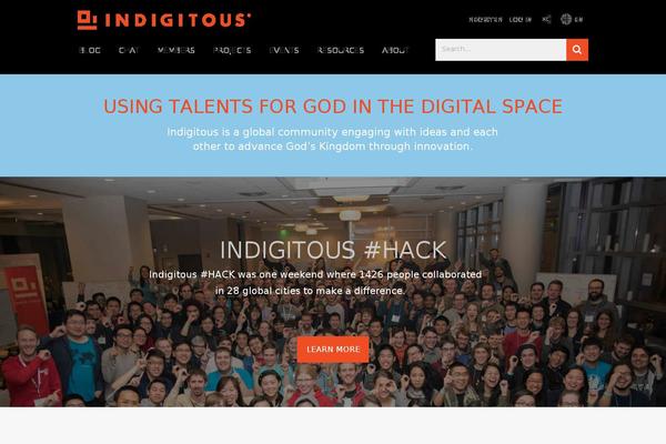 indigitous.org site used Indigitous