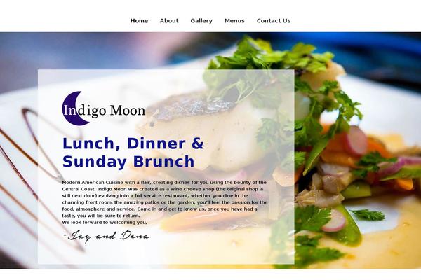 Cookingbook theme site design template sample