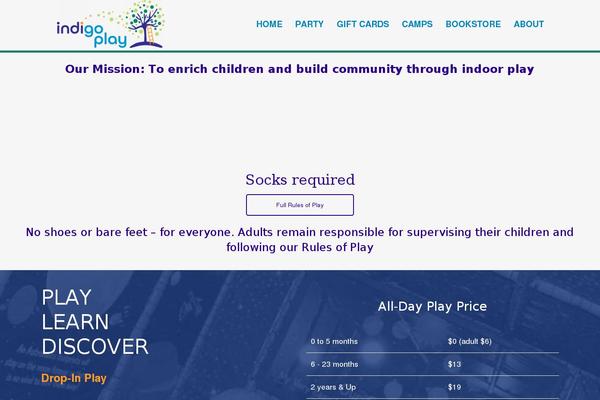 Site using Indigo_play_customizer plugin