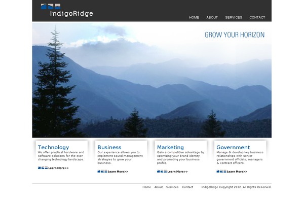 indigoridge.com site used Help