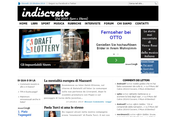 indiscreto.info site used Indiscreto