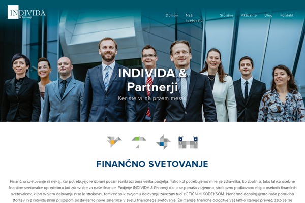 individapartnerji.si site used Individa
