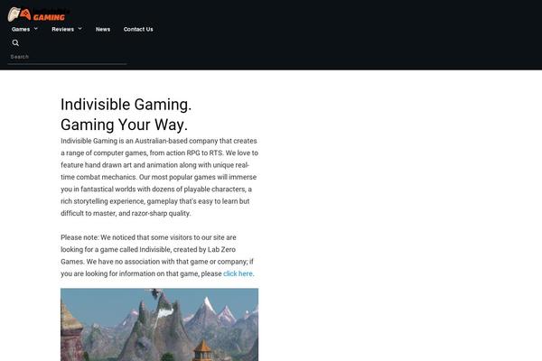 indivisiblegame.com site used Thrive