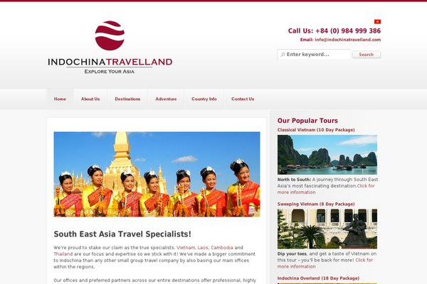 indochinatravelland.com site used City Guide