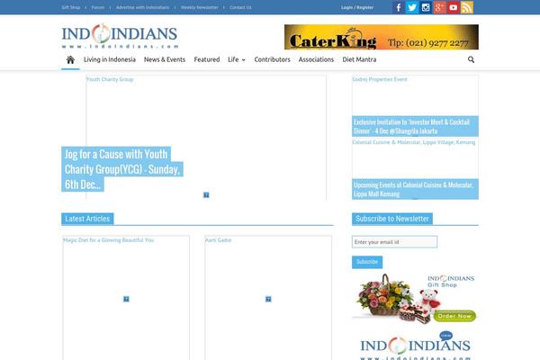 Newspaper theme site design template sample