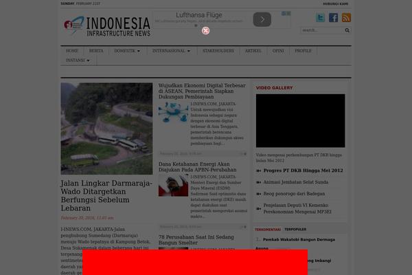 indonesiainfrastructurenews.com site used Tribune2.1.7