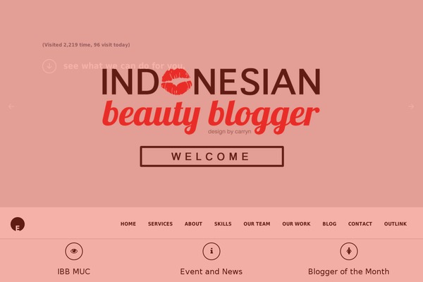indonesianbeautyblogger.com site used OneEngine